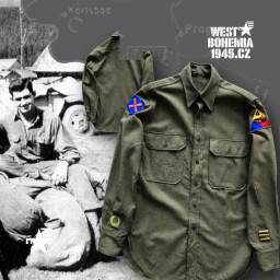 O1009 Originální košile US 4. obrěná divize a XII. sbor